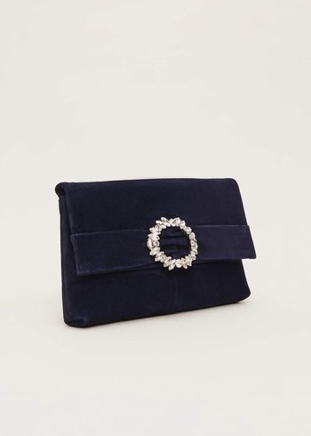 Phase Eight Embellished Slim Bags Navy Australia | SU3687520